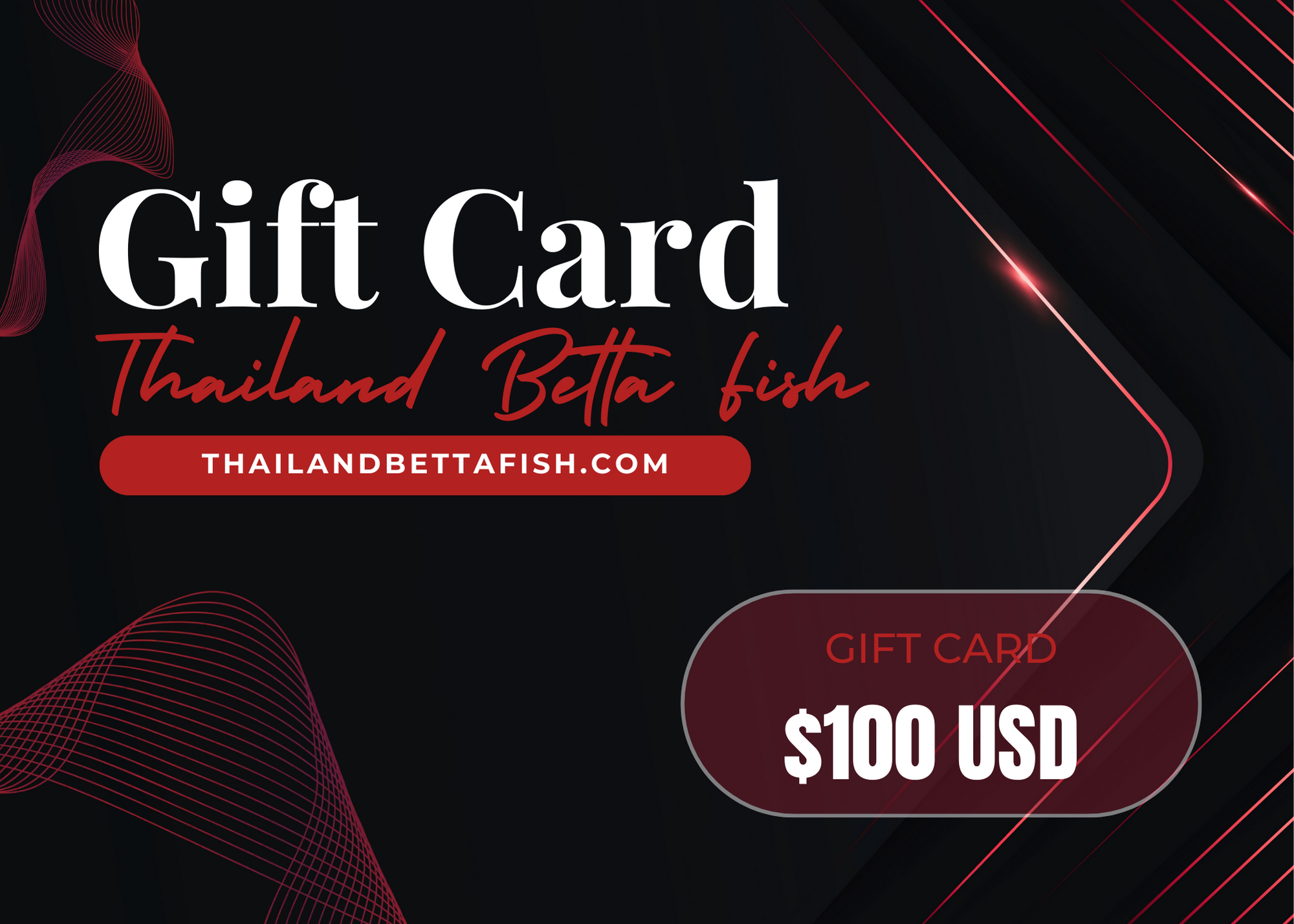 Thailand Betta Fish Gift Card